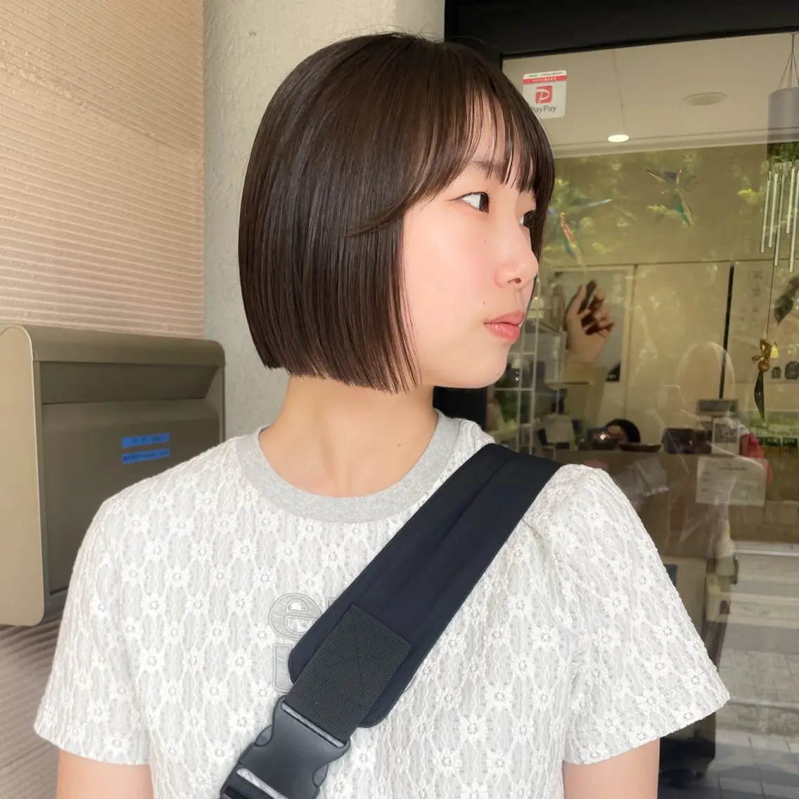 ミディアム ボブ 似合わせカット カット 縮毛矯正 似合わせヘア🤍 面田法子のヘアスタイル