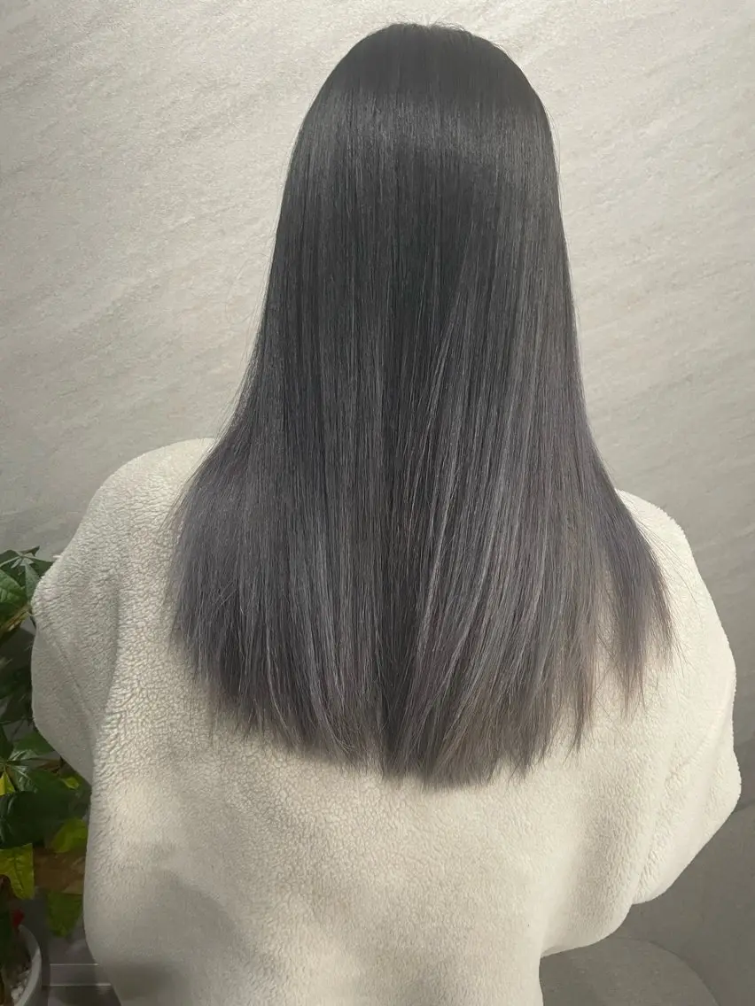 ミディアム 髪質改善×縮毛矯正 ×艶カラーNAOのヘアスタイル