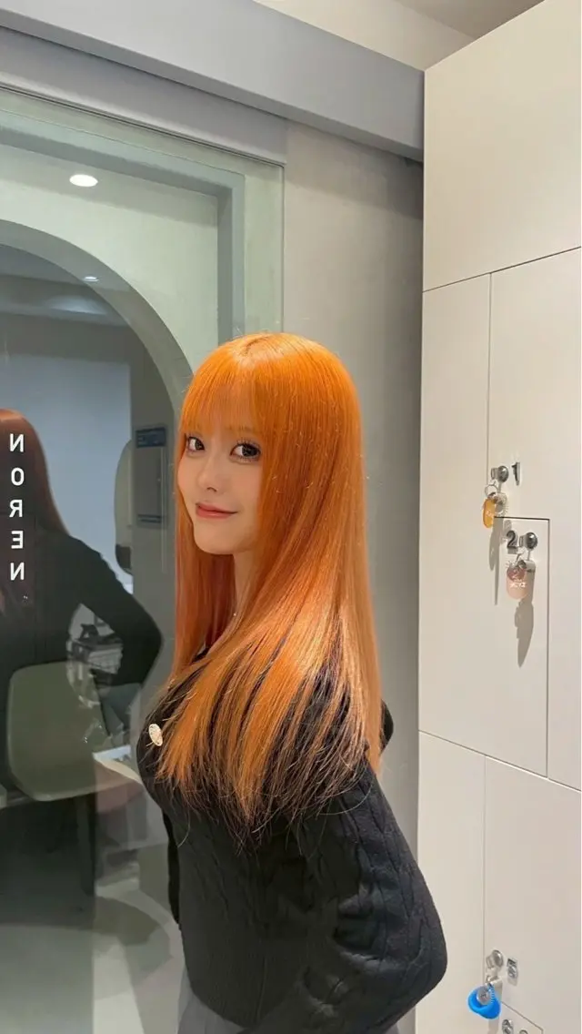 ロング カラー ヘアカラー たかはし ゆうなのヘアスタイル