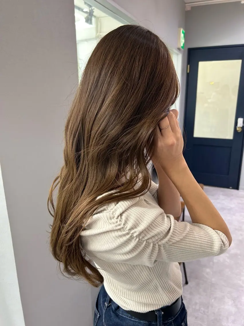 ロング ヘアカラー トリートメント 似合わせ🎀 Miku♡のヘアスタイル