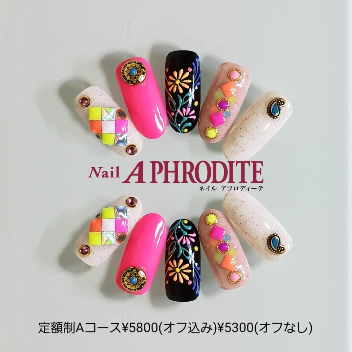 ネイル 持ち込み ハンドネイル Nail Aphroditeのネイルデザイン
