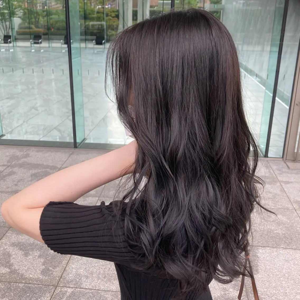 ロング カラー カット ヘアカラー トリートメント 💖ブリーチなし透明 感💖ASAHIのヘアスタイル
