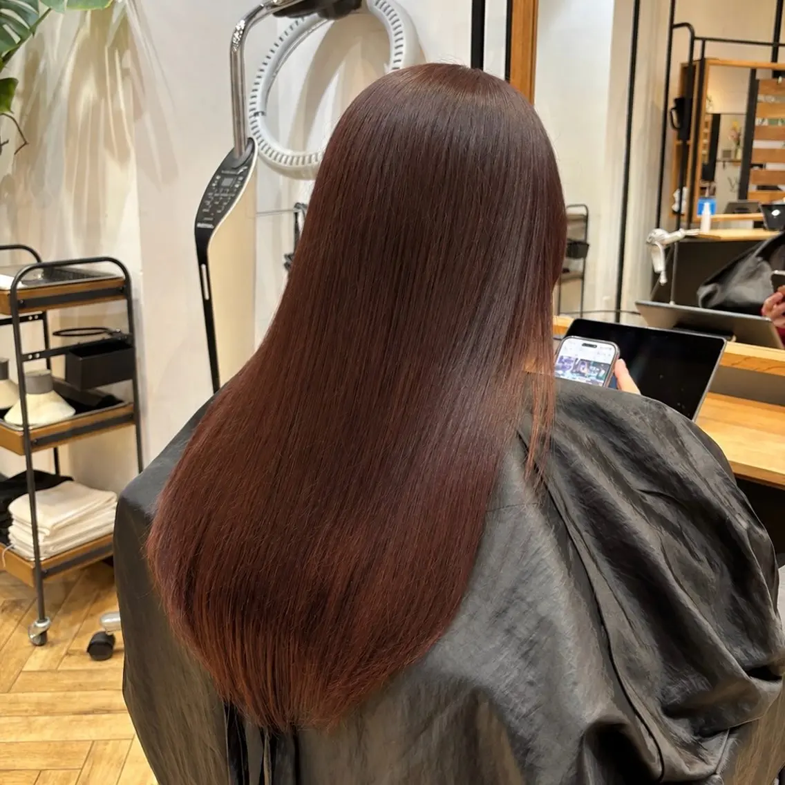 ロング カラー ブリーチ ブラウンカラー ブリーチなしカラー ヘアカラー トリートメント Rika🎀美髪矯正 /透明感カラー🫧のヘアスタイル