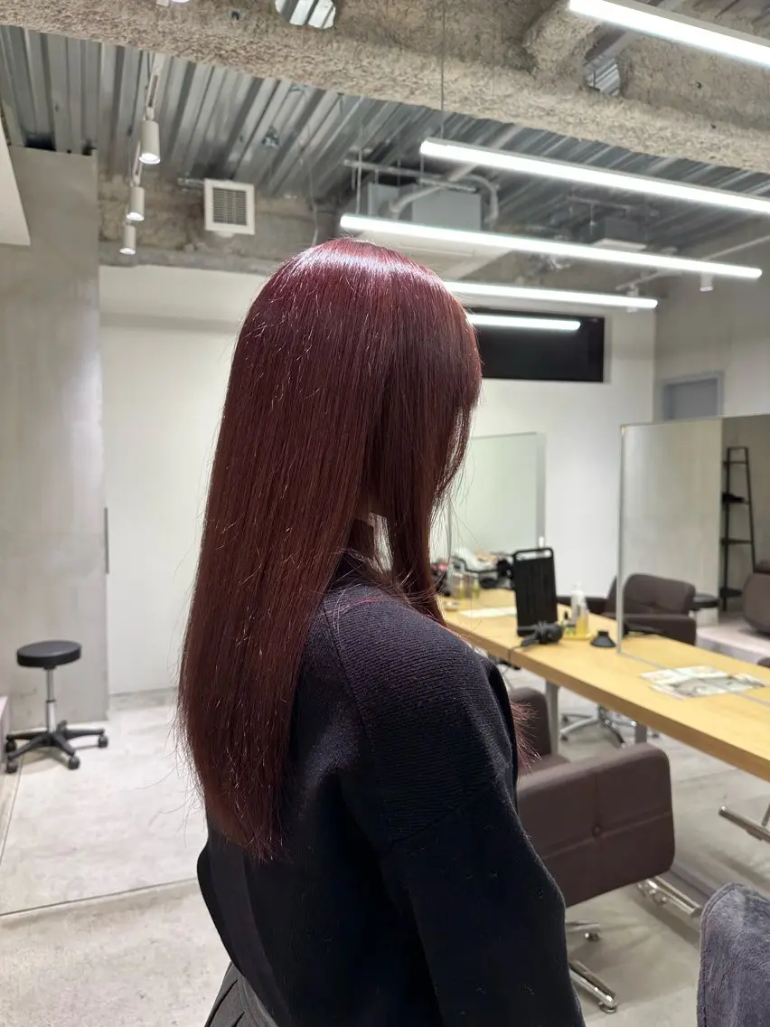 ロング ヘアカラー 🍇透明感カラー/ カットひかる🍒のヘアスタイル