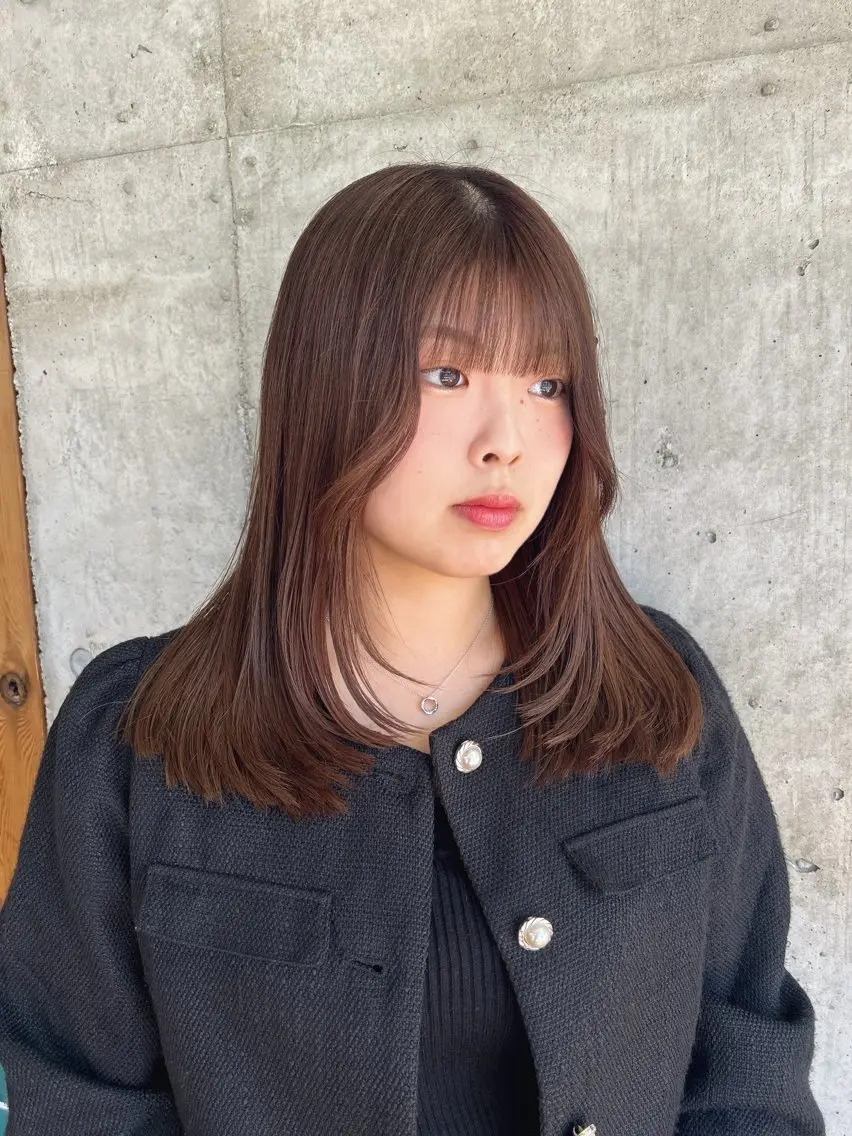 セミロング カラー カット ヘアカラー トリートメント 🎨デザイン🥇 美髪・艶髪 日暮千敬のヘアスタイル