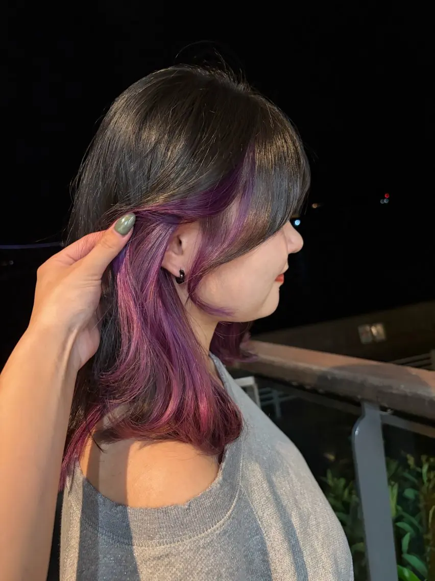 ミディアム カラー 大森 法佳のヘアスタイル