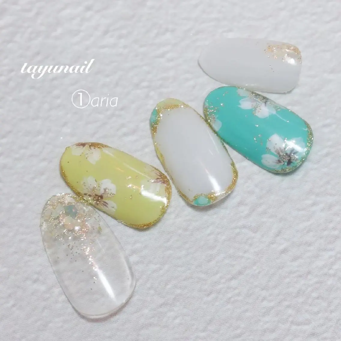 ネイル アートネイル ブルー ジェルネイル ワンカラーネイル パラジェル ネイルサロン 【たゆnail】のネイルデザイン