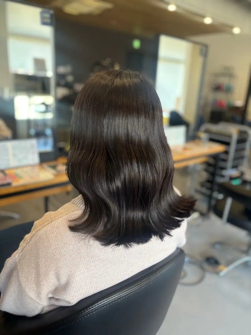 ミディアム カラー カット ヘアカラー 山路 結花のヘアスタイル