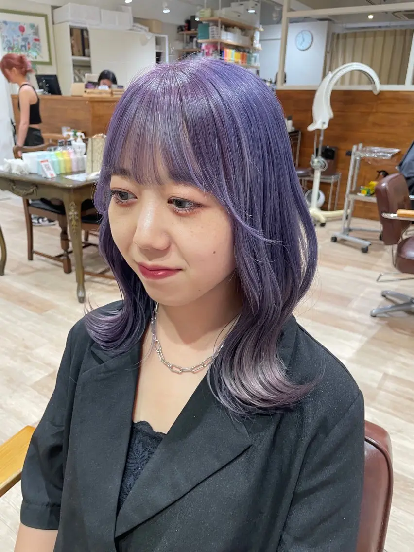 セミロング カラー コトミ【メンズ】 【曲がる縮毛矯正】のヘアスタイル