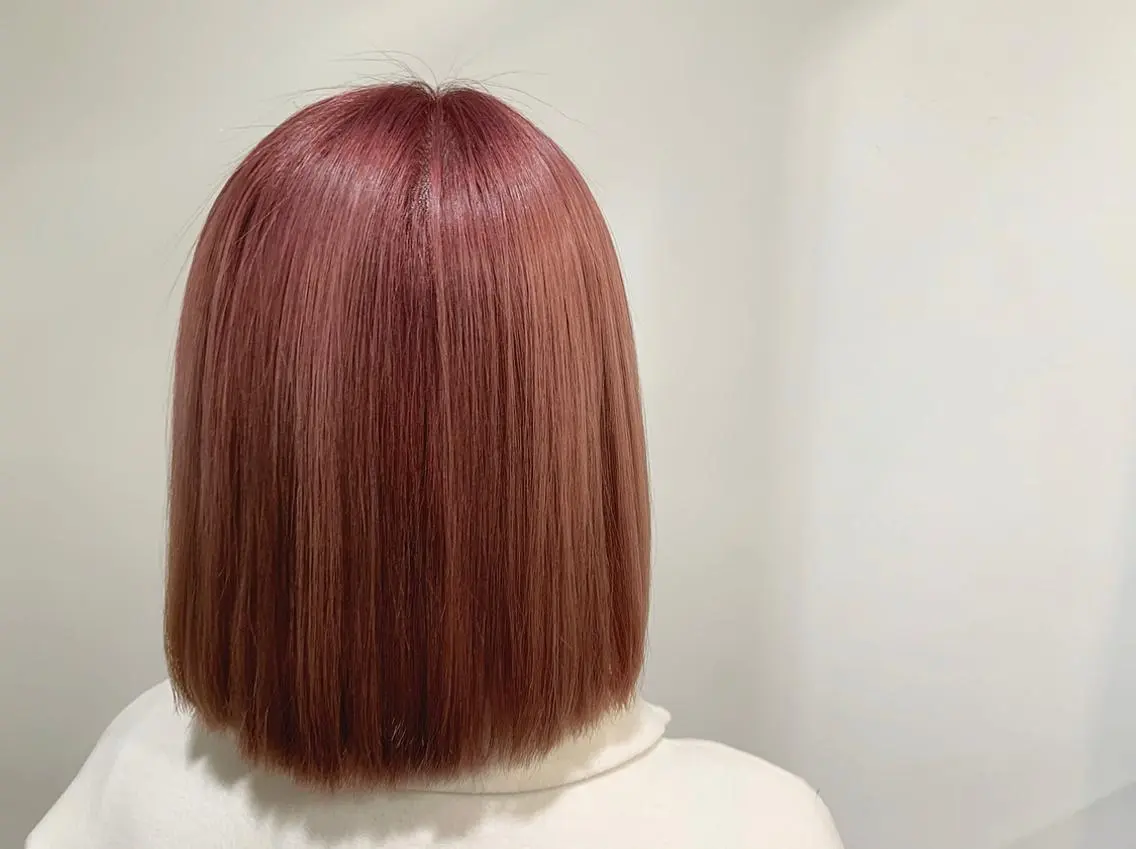 ミディアム カラー ヘアカラー あべ ゆうかのヘアスタイル