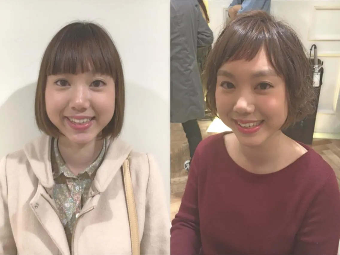 ショート パーマ 似合わせカット 小顔カット 榎園 由美のヘアスタイル