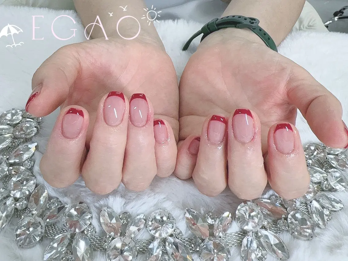 ネイル アートネイル フットネイル フレンチネイル ジェルネイル グラデーション ハンドネイル EGAO NAIL 錦糸町店のネイルデザイン
