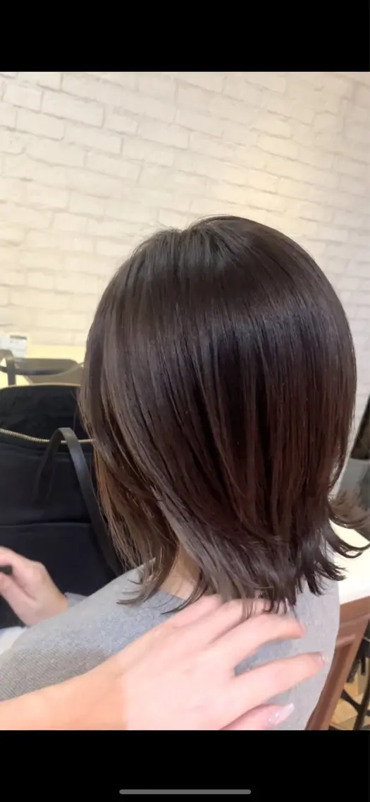 カラー インナーカラー ボブ カット ヘアカラー トリートメント ご新規様限定 透明感カラーKANAのヘアスタイル