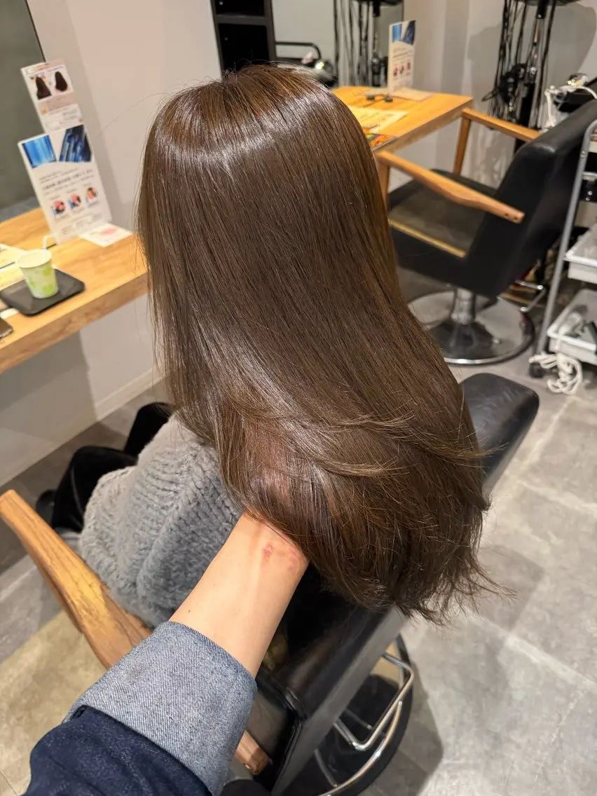 ロング カット ヘアカラー 艶カラー /顔周り◎ 小川泰輝🫧のヘアスタイル