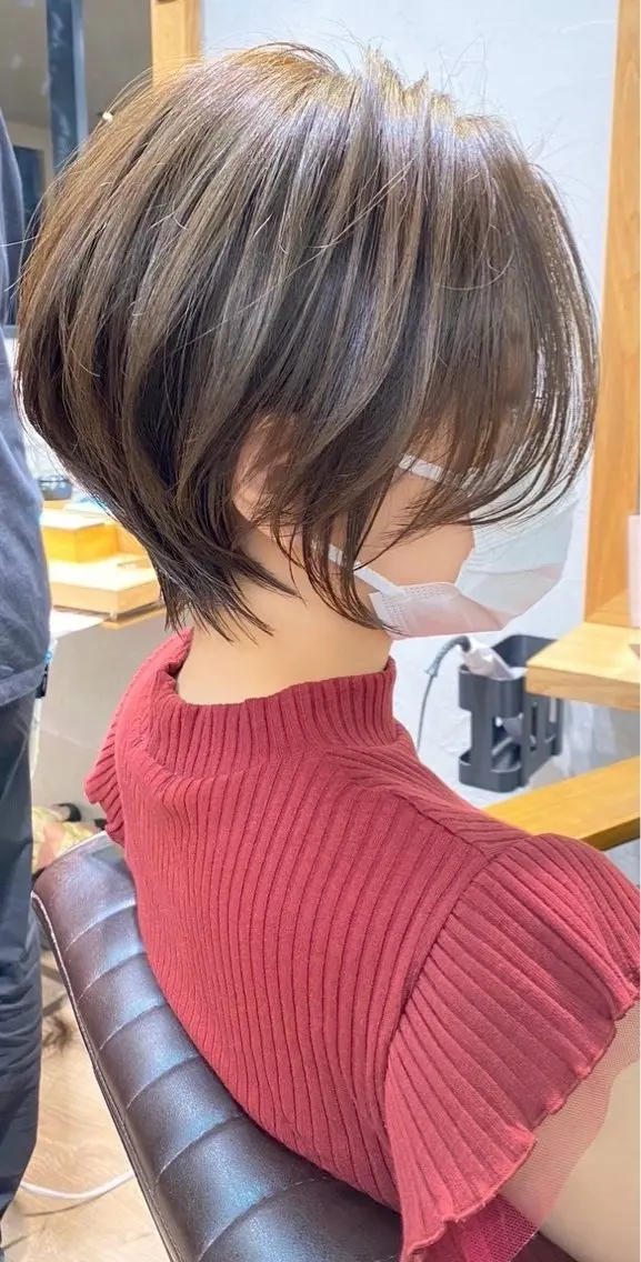 ショート カラー カット ヘアカラー トリートメント 【6月限定価格】 ショート特化/荒砂のヘアスタイル