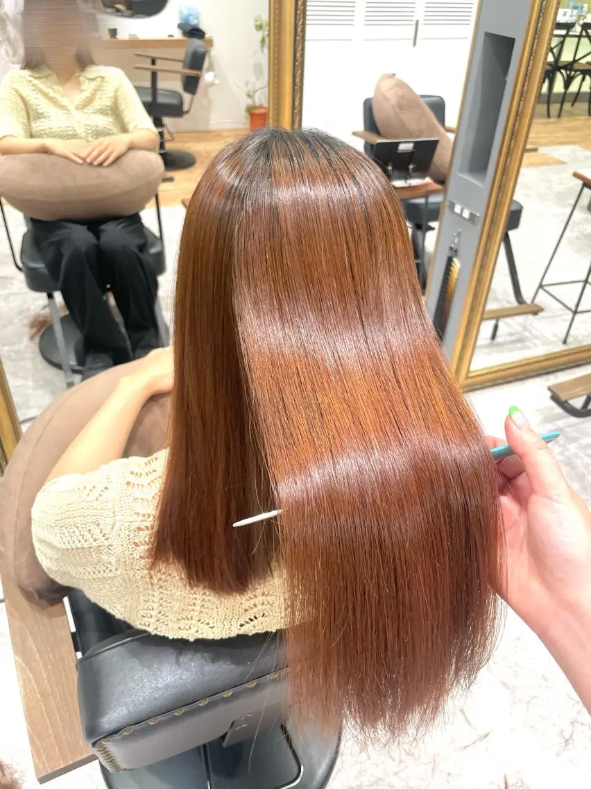 セミロング 縮毛矯正 縮毛矯正 🕊髪質改善 ストレート🕊まいのヘアスタイル