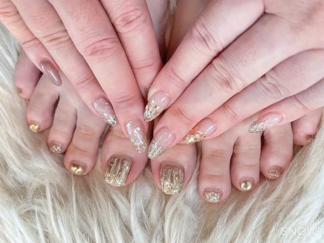 ネイル フットネイル nails bunnyのネイルデザイン