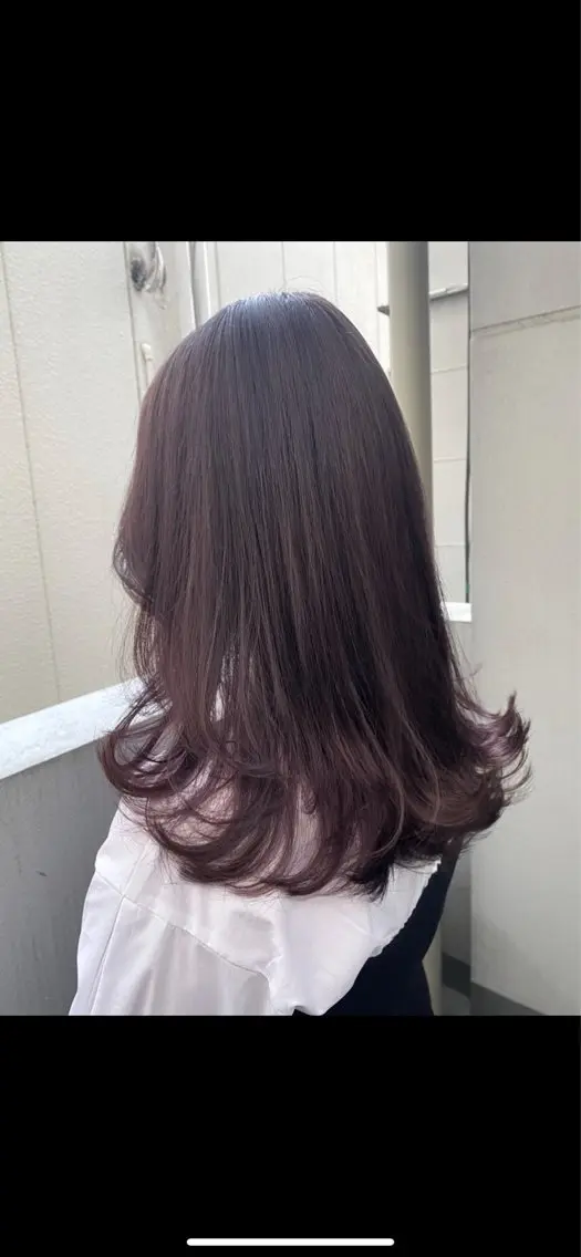 カラー ブラウンカラー ピンクカラー 【‪カット550円】 🌟ユズハのヘアスタイル