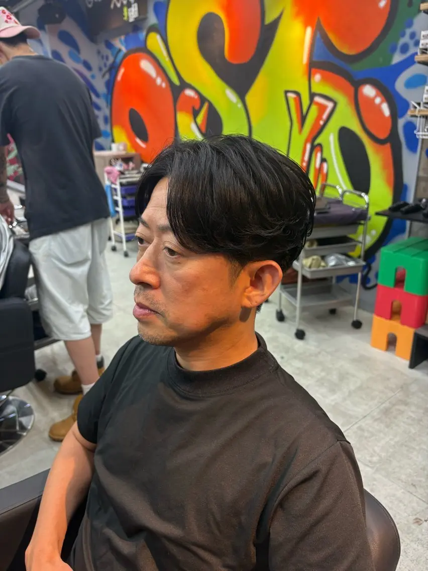 メンズ カット パーマ keany錦糸町 ハセベユウのヘアスタイル