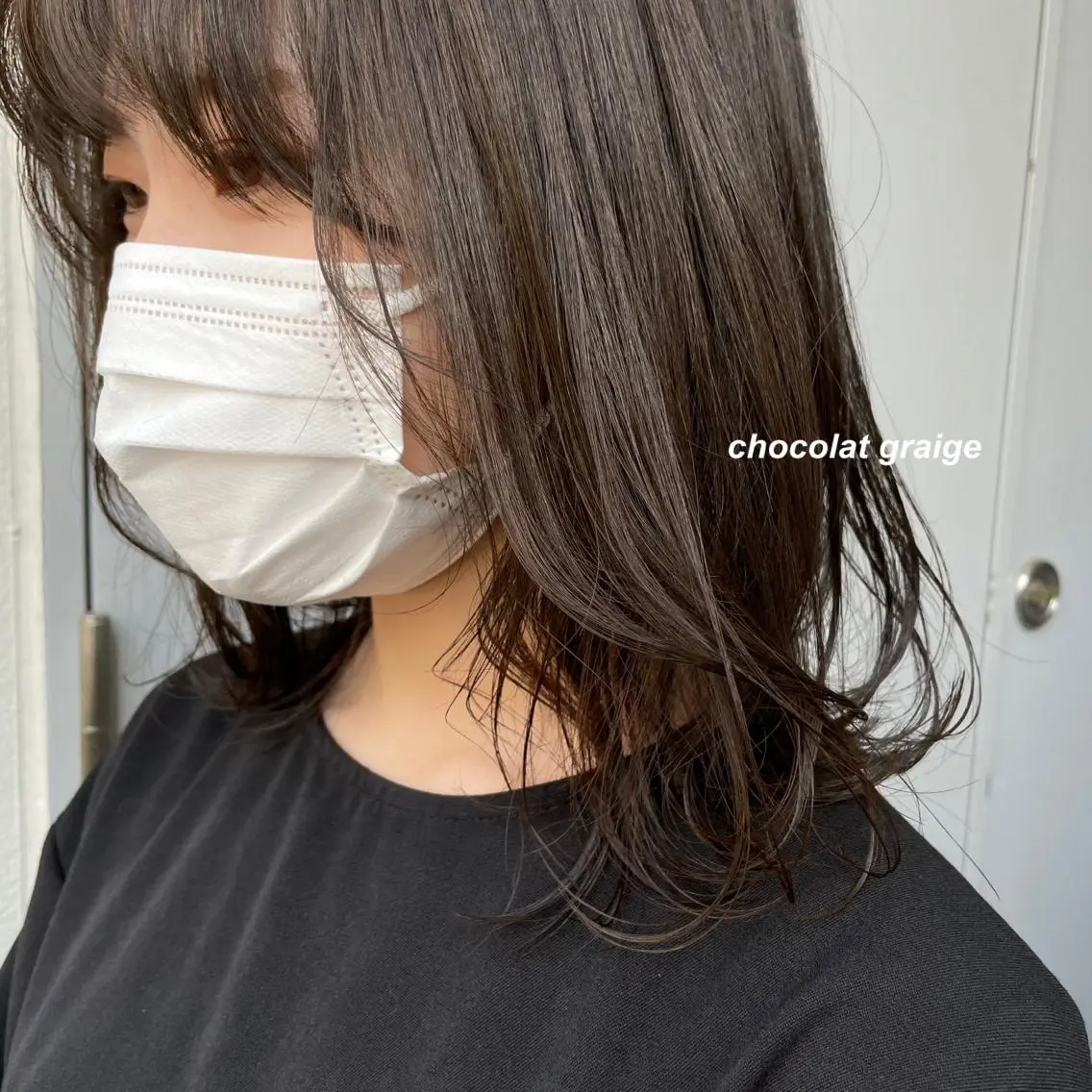 ミディアム カラー カット ヘアカラー トリートメント ヘッドスパ レイヤーカット 韓国ヘアayameのヘアスタイル