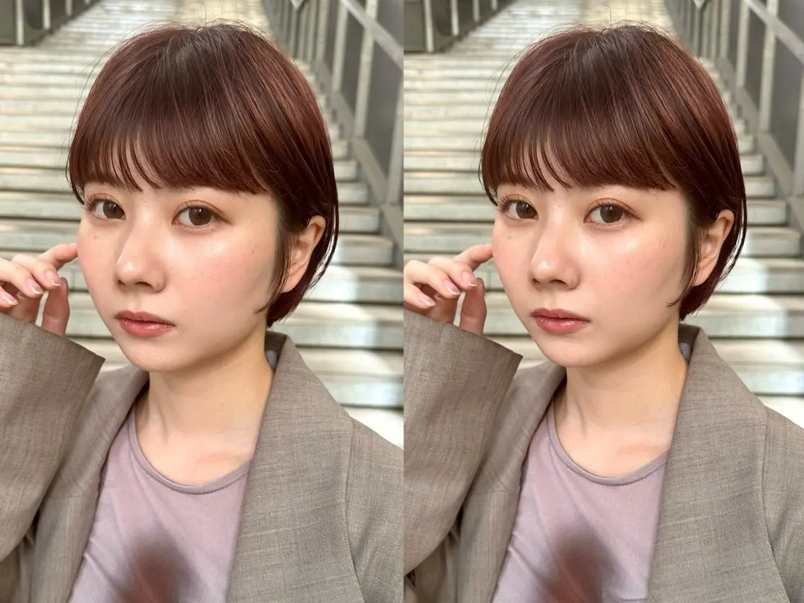 ショート カット ヘアカラー 骨格診断で絶対可愛い ✨丸みショート✨凌弥のヘアスタイル