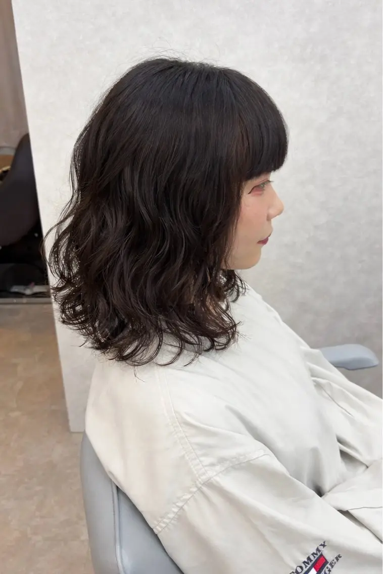 ミディアム 🧸韓国ヘア/ KURUMI🤍のヘアスタイル