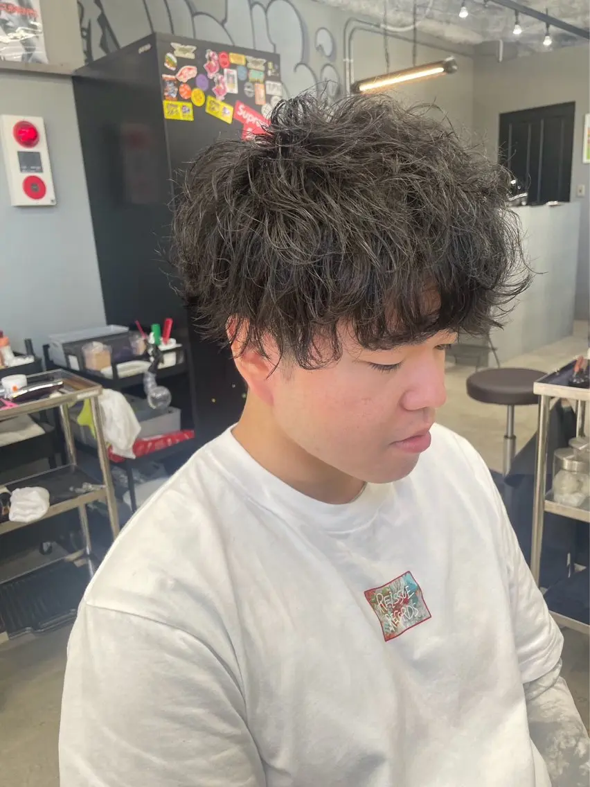 ショート パーマ メンズ メンズ専門サロン wokeのヘアスタイル