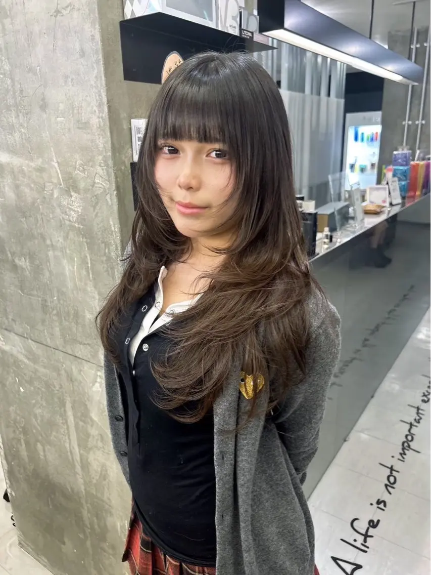 ロング レイヤーカット ロング Kanon/king 心斎橋店のヘアスタイル