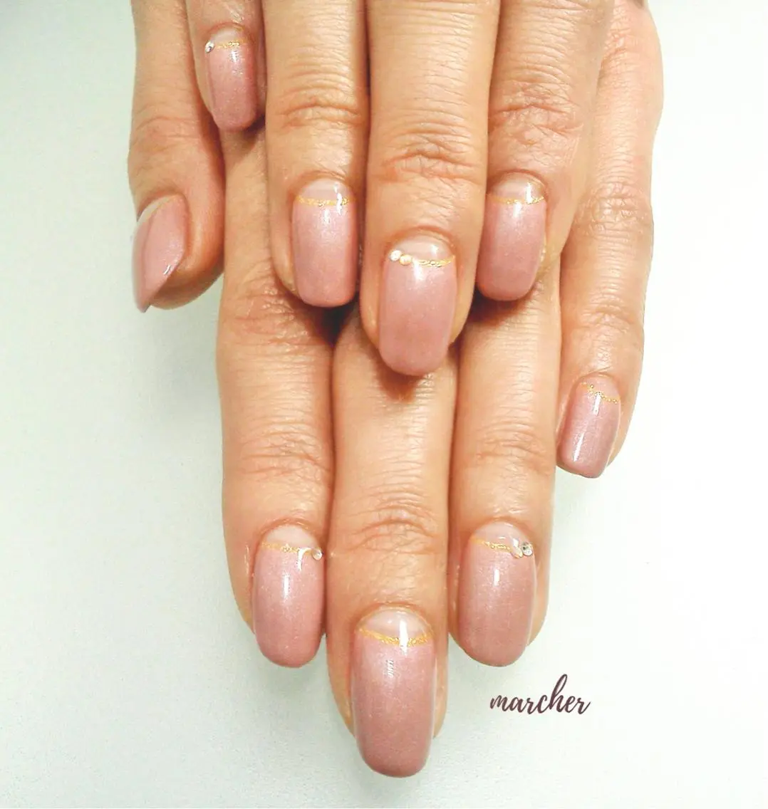 ネイル フレンチネイル ニュアンスネイル オフィスネイル Nailbeauty marcherのネイルデザイン
