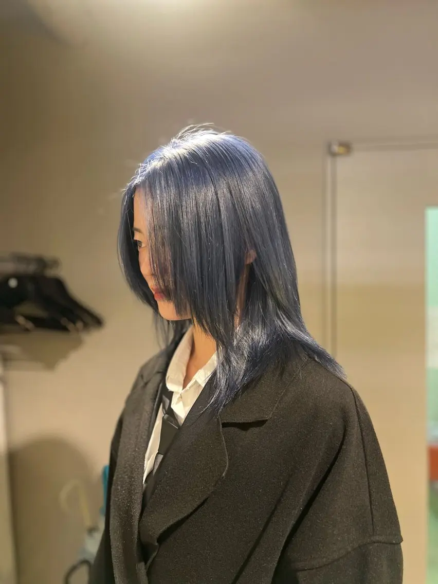 ミディアム カラー ヘアアレンジ ヘアカラー トリートメント ヘッドスパ ヘアセット 透明感×韓流ハイ トーン🫧RYUTAのヘアスタイル