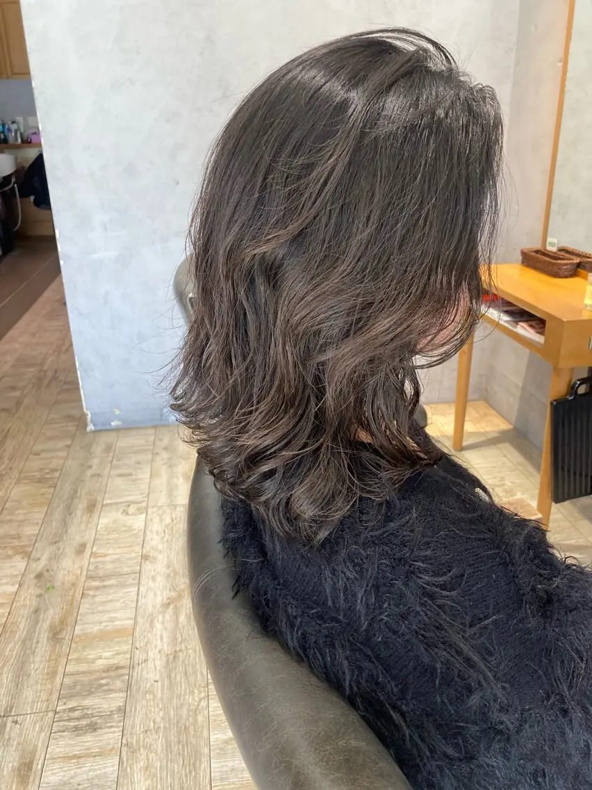 セミロング パーマ 🎀大人女性の為の ニュアンスヘア🎀のヘアスタイル