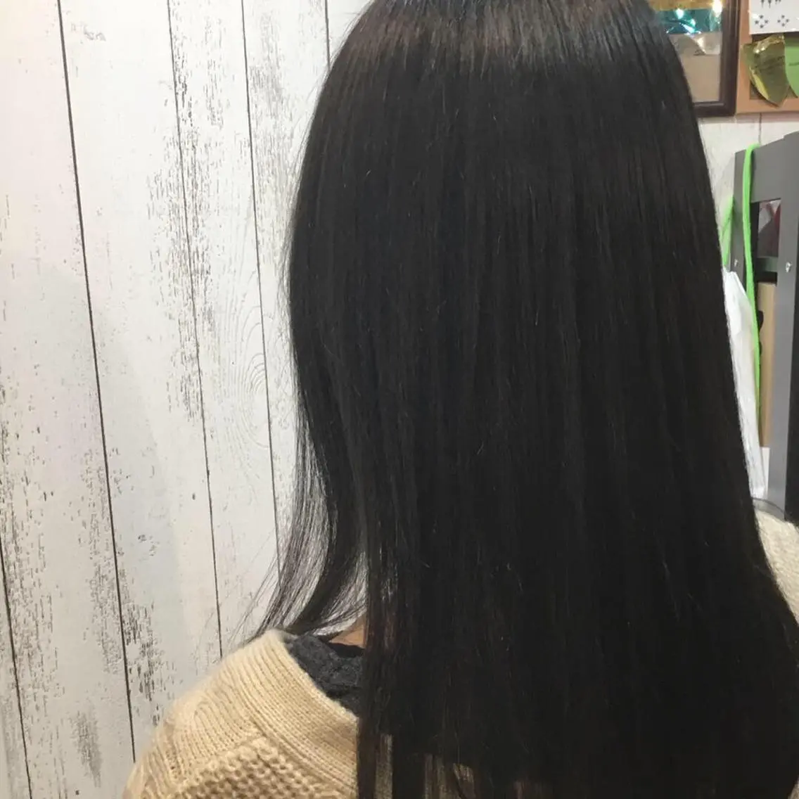 セミロング カラー パーマ embrace エンブレイスのヘアスタイル