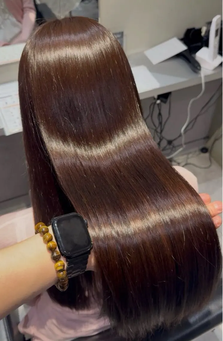 ロング ヘアカラー トリートメント エクステ× 前髪,顔周り そうまのヘアスタイル