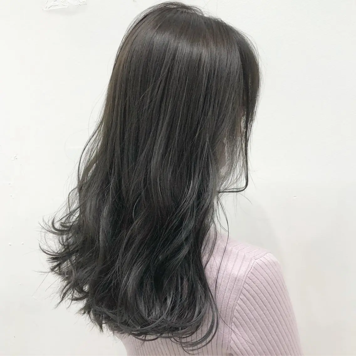 ロング カラー グレージュ アイスグレージュ カット ヘアカラー トリートメント 💖ブリーチなし透明 感💖ASAHIのヘアスタイル