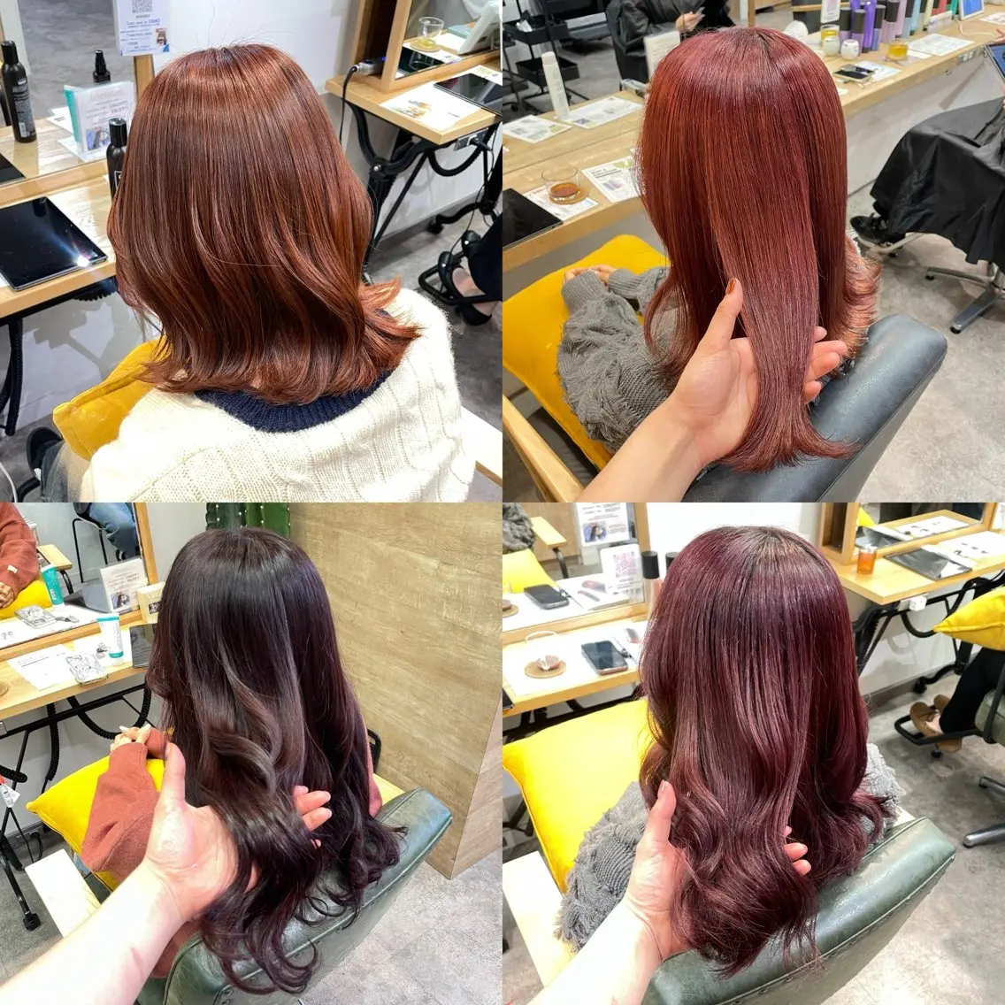 カラー 銀座：似合わせカラー オリーブ🫒アレンジのヘアスタイル