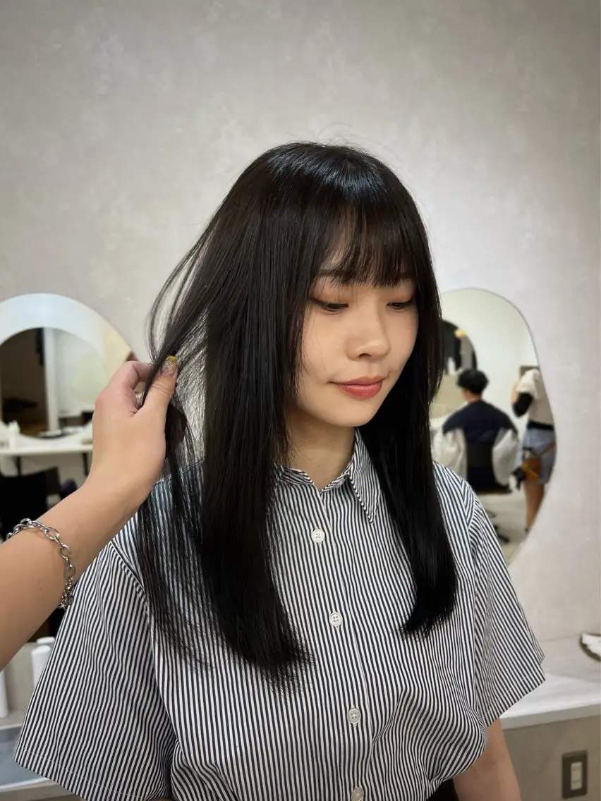 セミロング quon KINO/ カットモデル✂︎のヘアスタイル