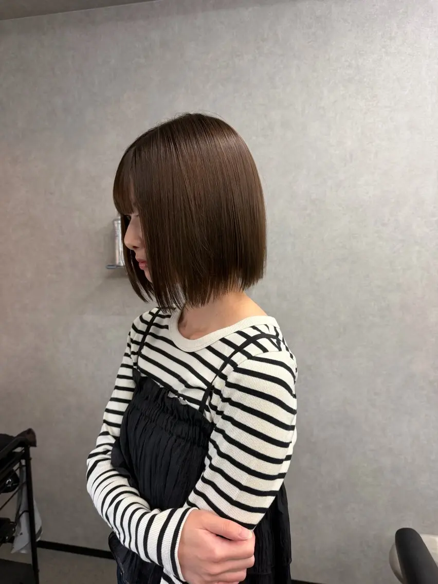 ショート カラー 縮毛矯正 ヘアカラー 縮毛矯正 アヤカ （AYAKA）のヘアスタイル