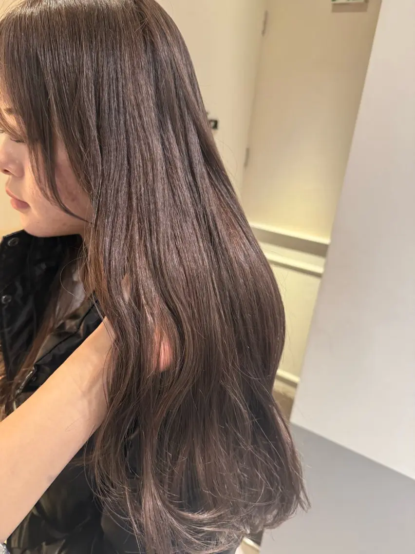 ロング カラー ヘアアレンジ 透明感カラー ヘアカラー トリートメント ヘッドスパ ヘアセット オリーブ透明感カラー 表参道/MIKUのヘアスタイル