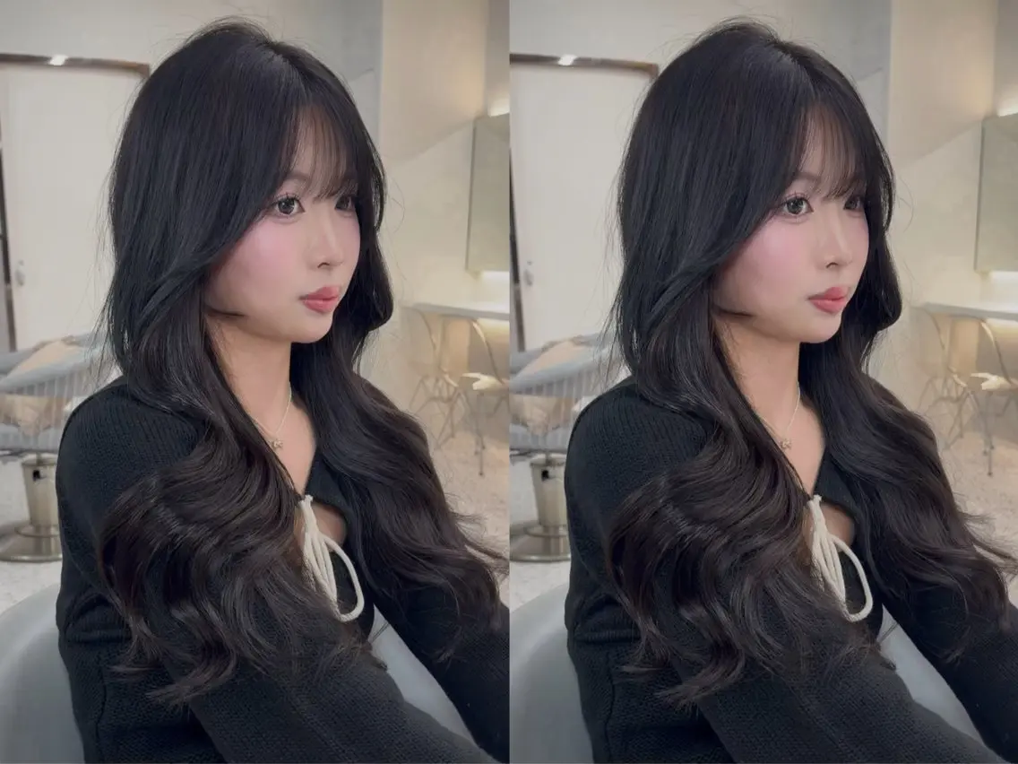 ロング レイヤーカット ワンホンヘア 🎀透明感カラー shizuka🎀のヘアスタイル