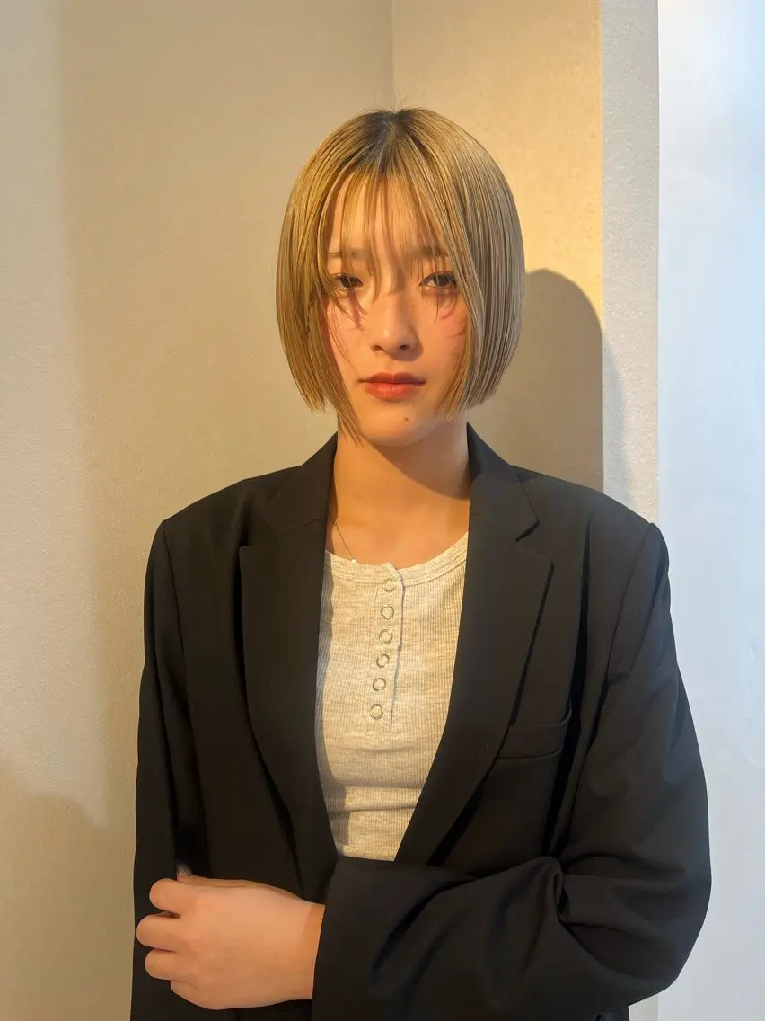 ショート ボブ カット keshiki🦋 Nanaのヘアスタイル