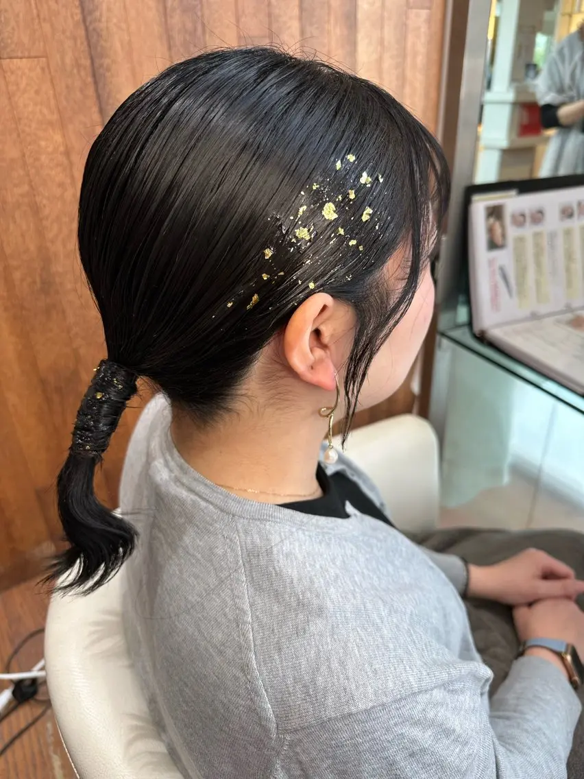 ミディアム ヘアアレンジ 平山 絵理のヘアスタイル