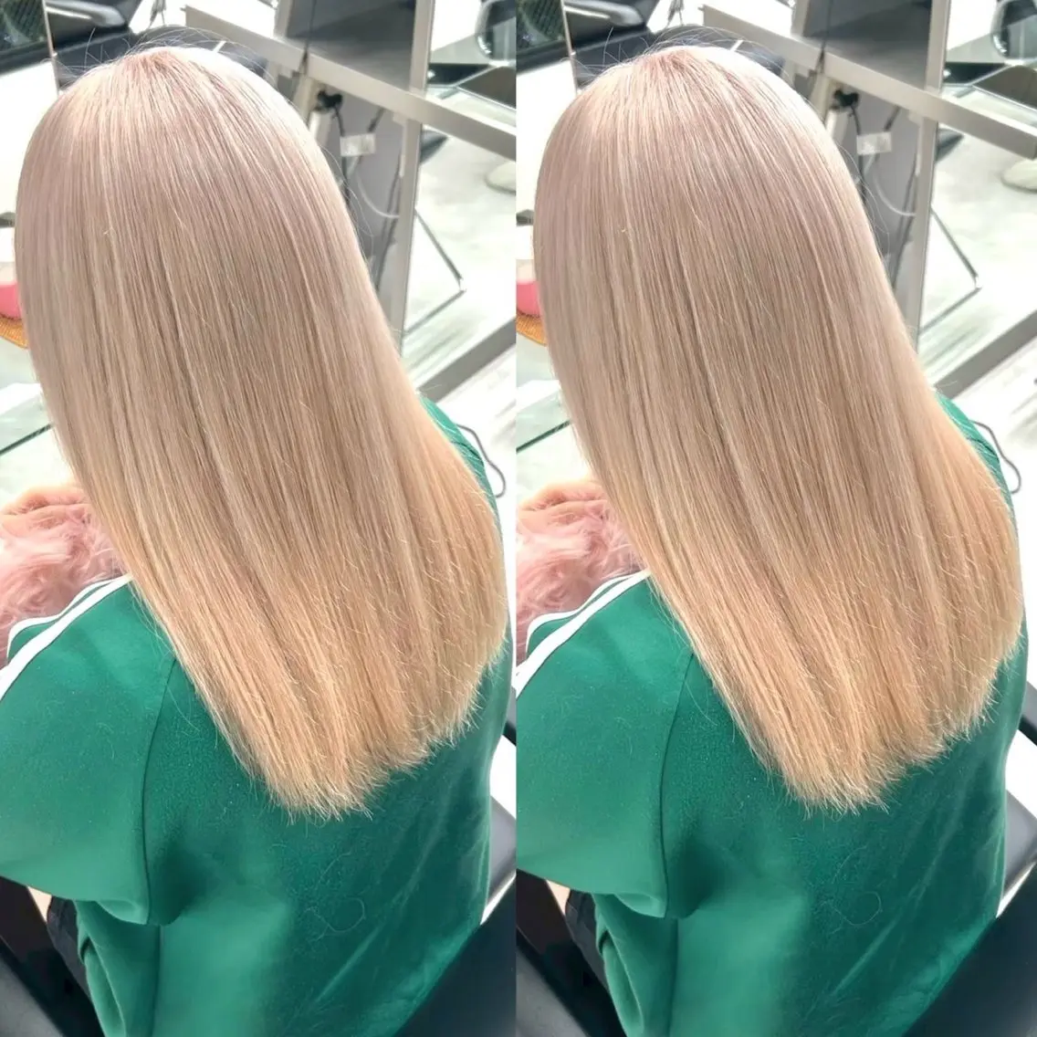 カラー ヘアカラー ヘアメ🎀ハイトーン 🩵エクステ🪄しほのヘアスタイル
