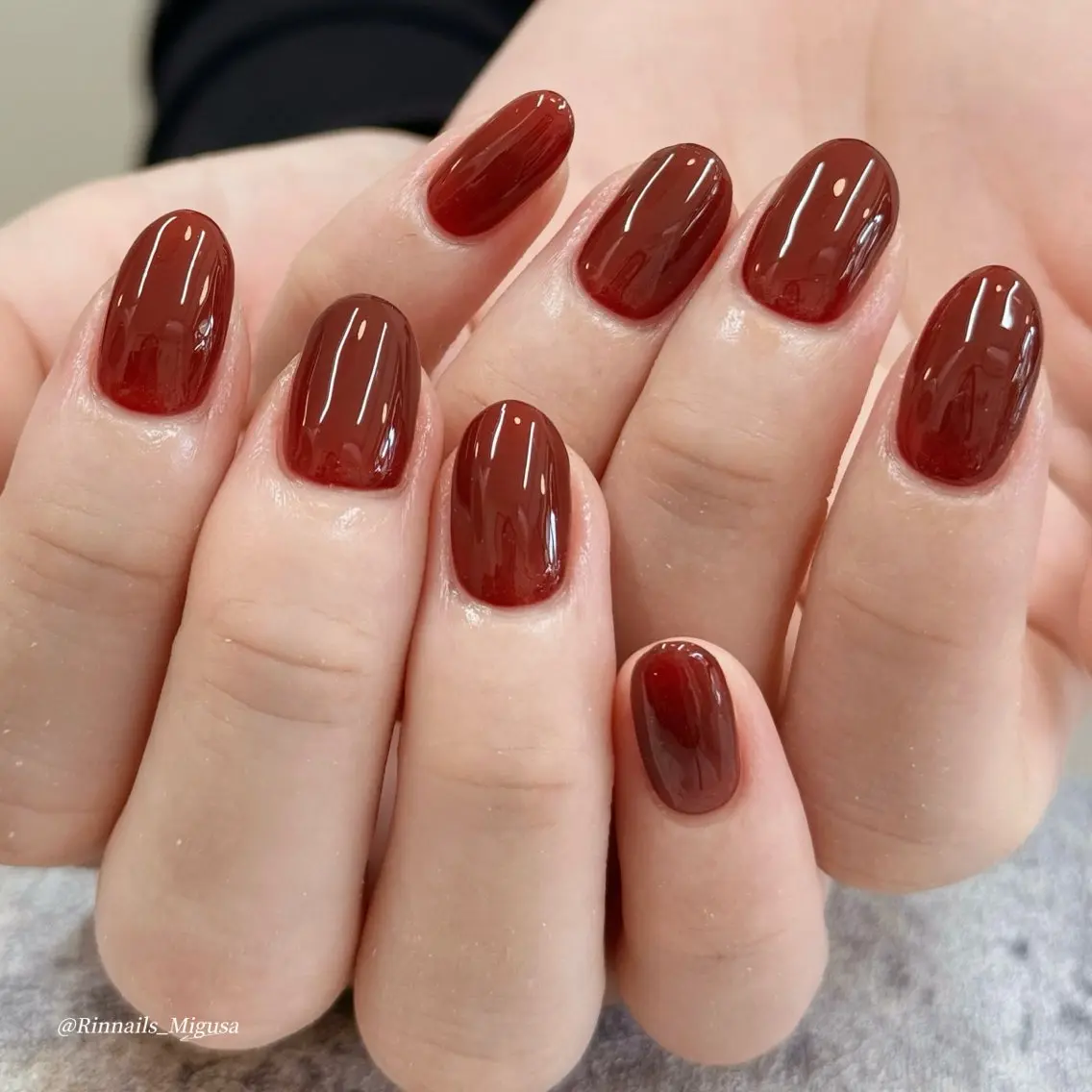 ショート 韓国風ヘア ハンドネイル RIN NAILS ᥫ᭡Migusaのネイルデザイン