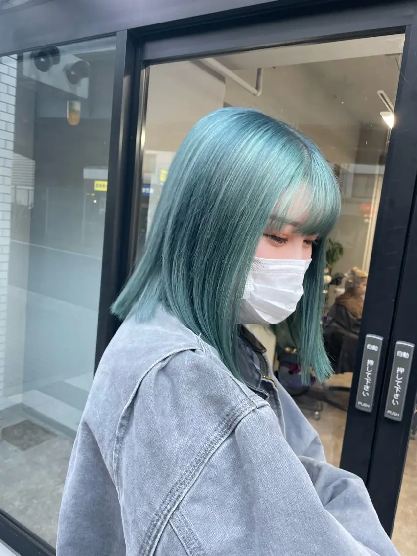ショート カラー ヘアカラー #韓国ハイトーン💓 TOWAのヘアスタイル