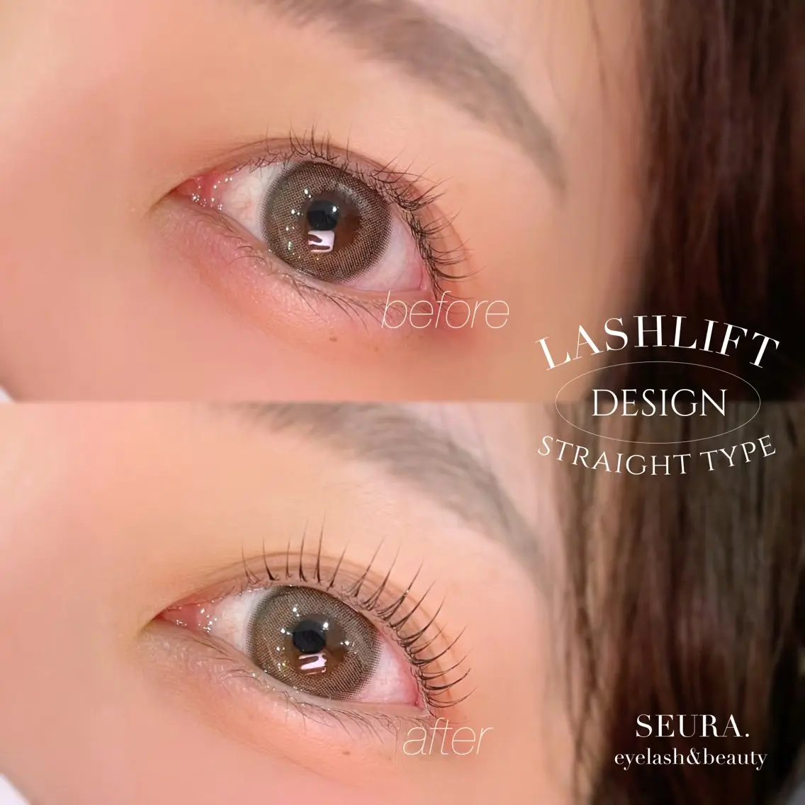 マツエク・マツパ まつげパーマ マツパ SEURA. Chikaのマツエク・マツパデザイン