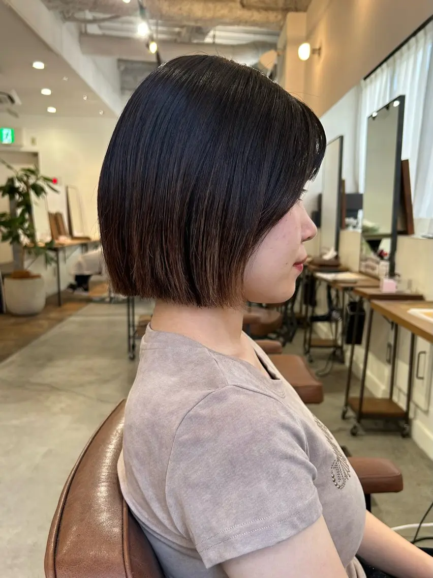 ショート ボブ カット ボブ/レイヤー 大阪梅田/きょうかのヘアスタイル