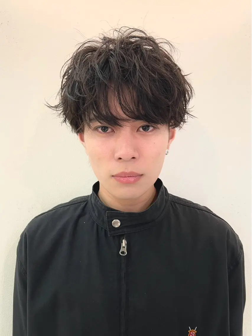 パーマ 🌀シャドウパーマ 波巻きパーマ🌀のヘアスタイル