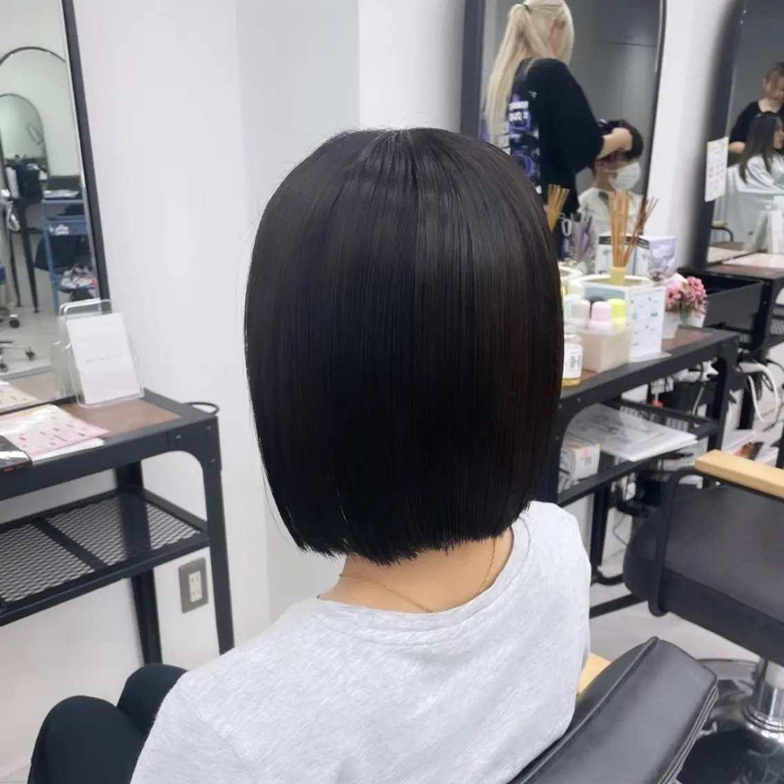 ミディアム カラー パーマ ヘアアレンジ メンズ 髪質改善 トリートメント 酸性ストレート ストレートパーマ mona/ ストレートスタイル✨のヘアスタイル
