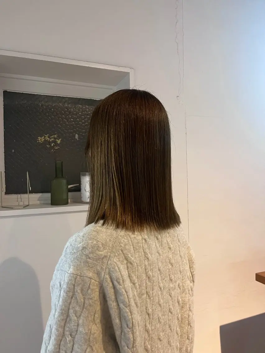 ミディアム カラー ブラウンカラー オリーブブラウン カット ヘアカラー Koyuki/抜け感 レイヤー/似合わせのヘアスタイル