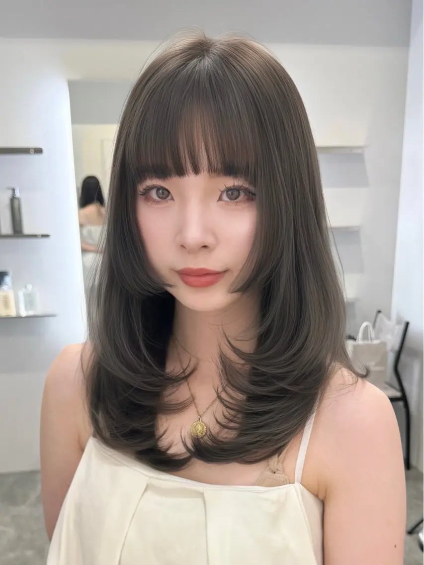 ミディアム〜ロング限定【学割U24】20%off似合わせカット+カラー+TR ¥10000の写真